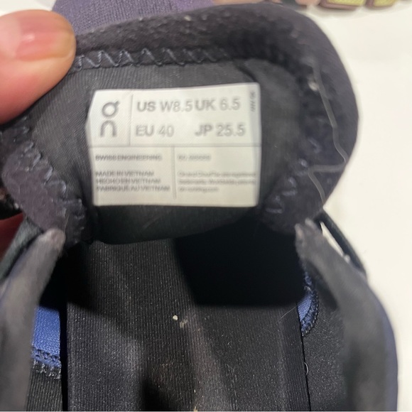 On Cloud X 3 Running Shoe Lightweight Training Midnight/ Heron Womens US 8.5 - Picture 5 of 6